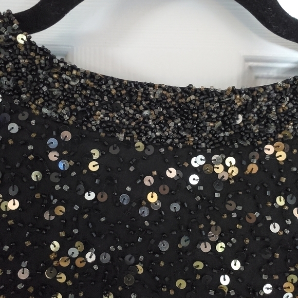 SCALA Vintage Sparkly Top with Shoulder Pads - Picture 12 of 15